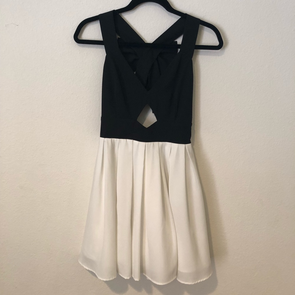 White and black dress!